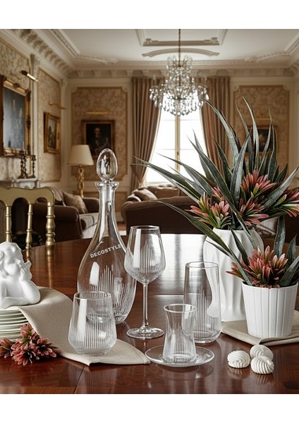 Hisar 31 Parça 6 Kişilik Paşabahçe Cam Bardak Seti - Sürahili Çeyiz Takımı