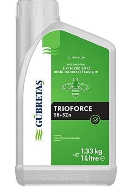 Trioforce 5 Bor, 5 Çinko Sıvı Yaprak Gübresi - 1 Lt fırsatları