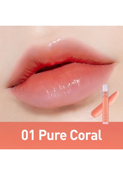 Glow Fixing Tint / Dudakları Parlatan ve Dolgunlaştıran, Uzun Süre Kalıcı Tint - 01 Pure Coral