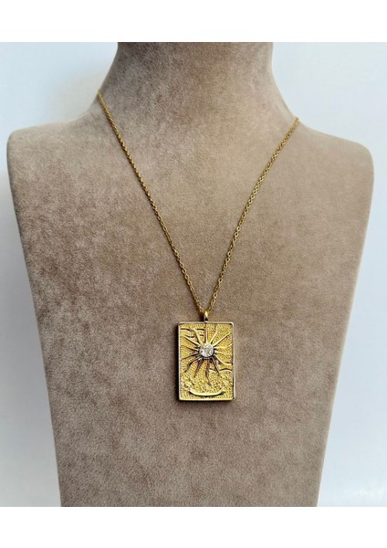 Çelik Güneş Plaka Zincir Kolye fiyatları