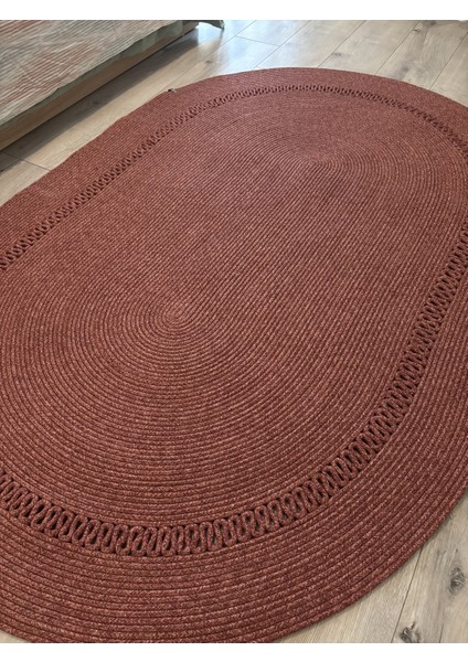 Lotus Jüt Hasırlı El Örgüsü Kilim – Doğal Dokulu, Oval Formlu Dekoratif Tasarım fiyatları