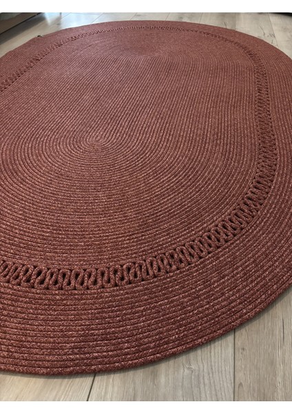 Lotus Jüt Hasırlı El Örgüsü Kilim – Doğal Dokulu, Oval Formlu Dekoratif Tasarım modelleri