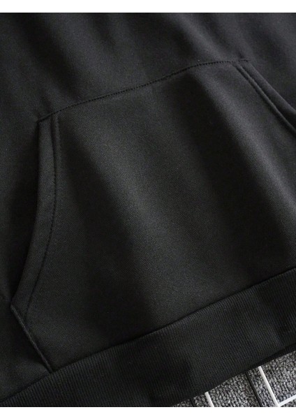 Erkek Baskılı Sweatshırt 3 Iplik Kaliteli Kumaş Oversıze Kesim fırsatları