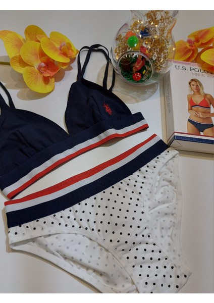Us Polo Assn Kadın Büstiyer Slip Takım 66253 fırsatları