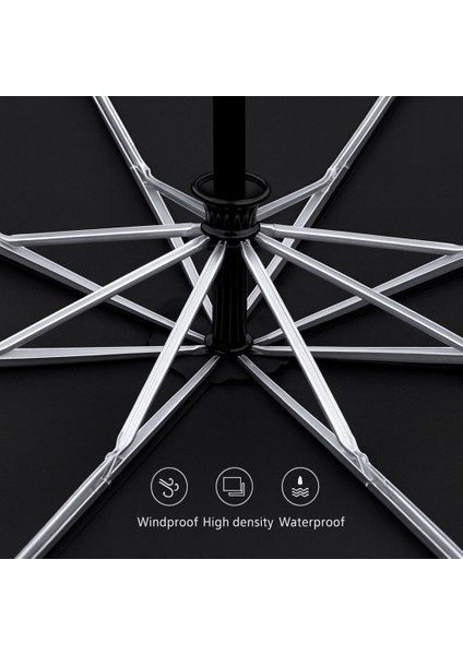 8 Telli Rüzgarda Kırılmaz Elite Şemsiye Tam Otomatik Saplı Kılıflı Şemsiye Parachase 122 cm Çap