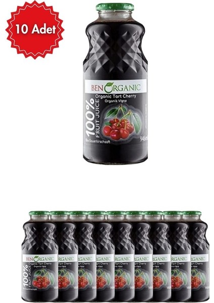 Vişne Suyu 10 Adet x 946 ml | Doğal Meyve Suyu | Ferahlatıcı ve Vitamin Kaynağı Içecek