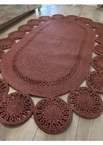 Marguerite Özel Tasarım Hasır Jüt Kilim – Koridor, Antre ve Salon Halısı Yolluk