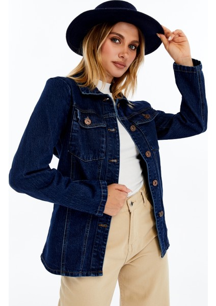 Kadın Denim Ceket – Uzun Kollu Jean Ceket, Şık ve Günlük Kombin fiyatları