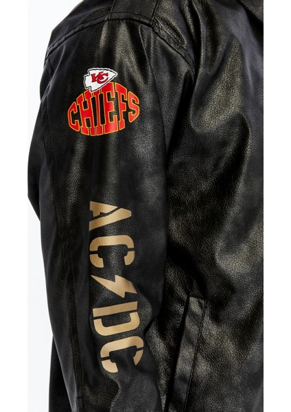 Erkek Oversize Deri Mont Günlük Baskılı Ceket Niş Kompakt Tasarım