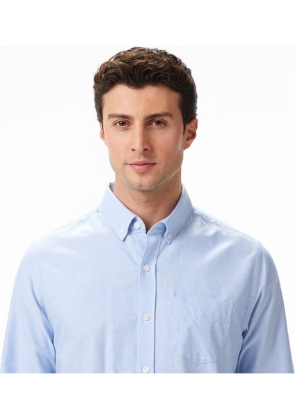 Erkek Mavi Classic Fit Gömlek W57435T.4NN fırsatları