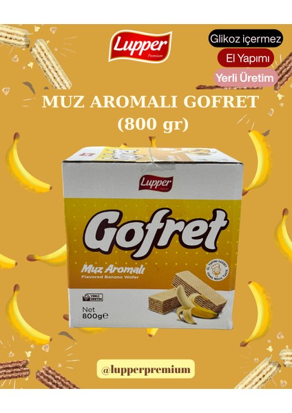 Muz Aromalı Gofret (800 Gr)