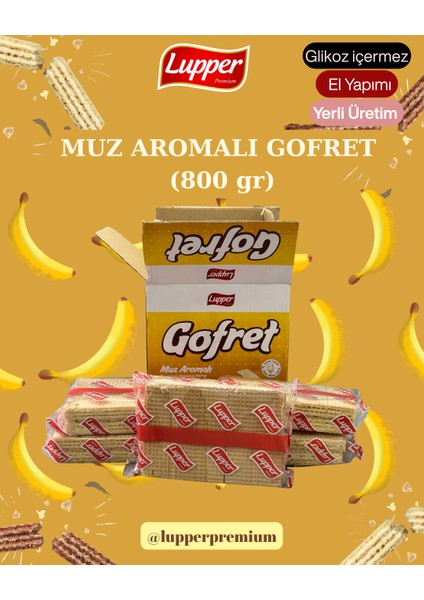 Muz Aromalı Gofret (800 Gr) modelleri