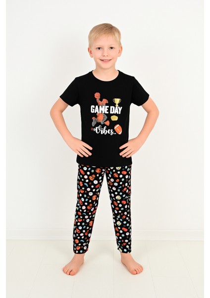 Erkek Çocuk 3'lü %100 Pamuklu 7-8-9 Yaş Pijama Takımı MODEL:108 fiyatları