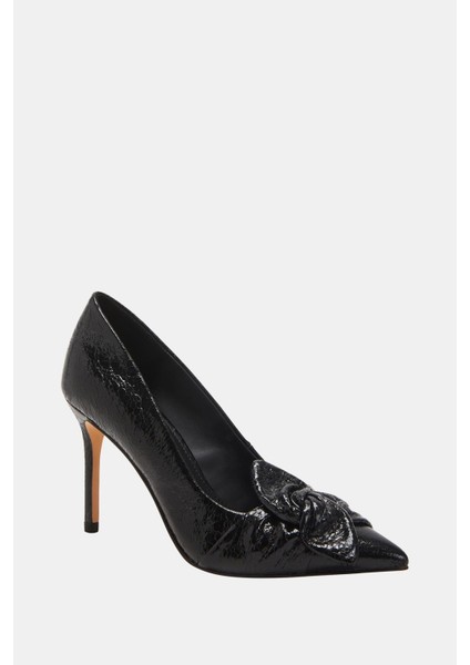 The Revival Bow Kadın Siyah Kurdela Topuklu Ayakkabı fiyatları