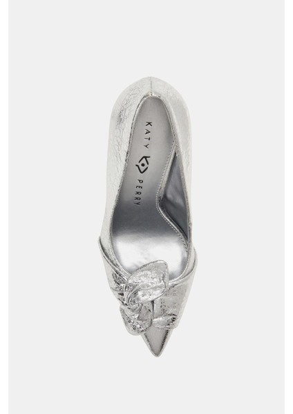 The Revival Bow Kadın Gümüş Kurdela Topuklu Ayakkabı fiyatları