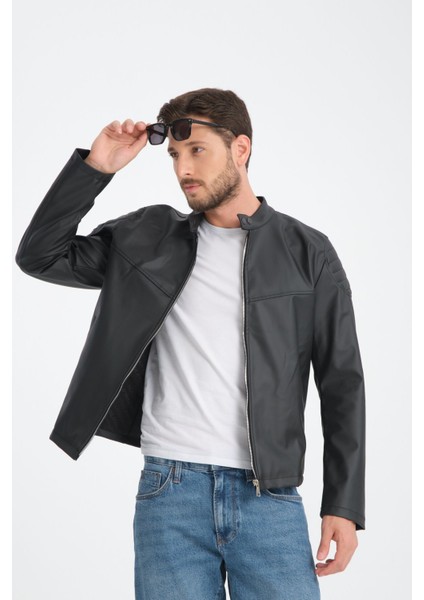 Erkek Fit Kalıp Motorcu Mont Düz Yarışçı Ceket Kolej Mont fiyatları