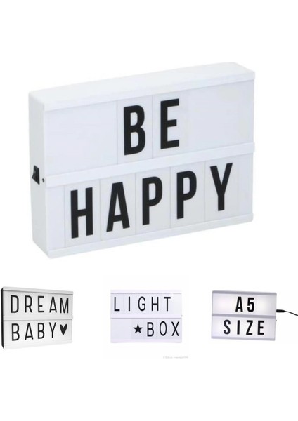 Sinematik Lightbox Dekorasyon Aydınlatma Aksesuarları (A5 Boyut) (5148) fiyatları