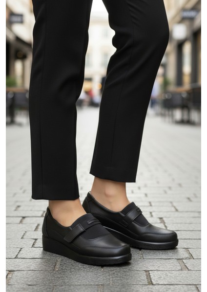 Siyah Cırtlı Anatomik Hafif Esnek Kadın Casual Ayakkabı 293127 Z modelleri