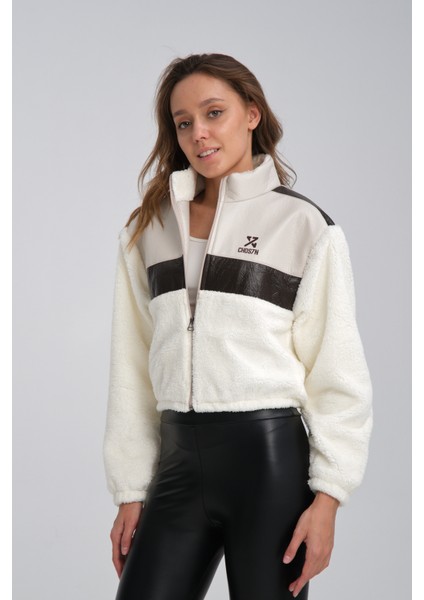 Kadın Oversize Peluş Mevsimlik Hırka Baskılı Ceket Puf Deri Garnili Motorcu Yarışçı Mont Yünlü Ceket modelleri