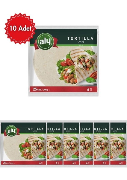 Tam Buğday Lavaş Tortilla 25 cm | 6’lı Paket | Pratik ve Lezzetli