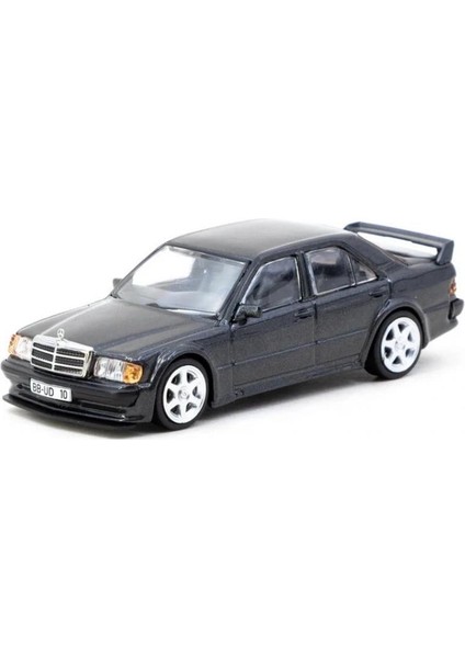 1/64 Mercedes-Benz 190 E 2.5-16 Evo 1 Blue-Black Metallic 1/64 Model Araba