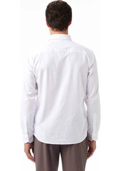 Erkek Beyaz Slim Fit Gömlek W57310T.1BW fiyatları