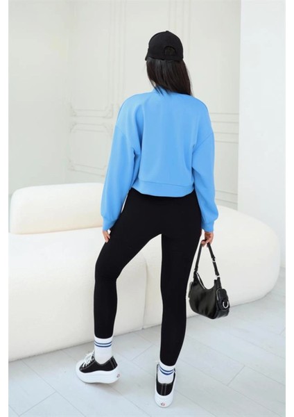 Geniş Cepli Bomber Ceket Mavi fırsatları