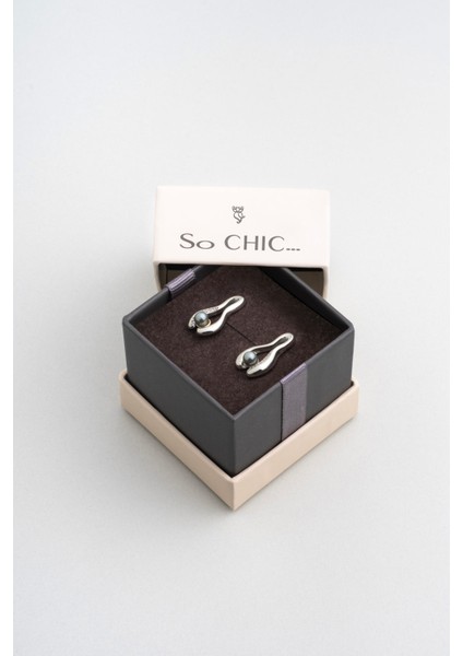 Mariana 18 Ayar Beyaz Altın Kaplama Gümüş Inci Küpe indirimleri