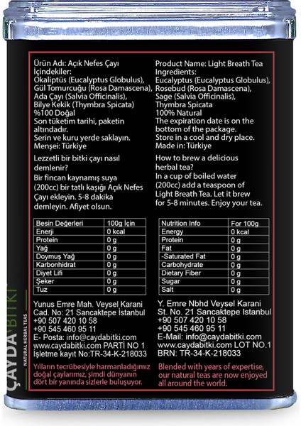 Açık Nefes Çayı 50g fırsatları