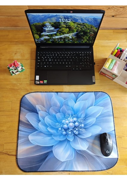 55X45 cm Mavi Inci Kaydırmaz Taban Speed Yüzey Oyuncu Mouse Pad Gaming Pad