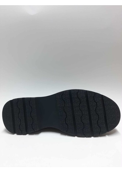 Hakiki Deri Siyah Bağcıksız Rahat Esnek Kauçuk Tabanlı Kışlık Erkek Ayakkabı C-3525002351 fırsatları