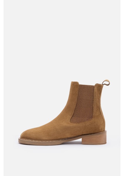 Bestyle Ados Kadın Taba Süet %100 Gerçek Süet Deri Lastikli Bot fiyatları