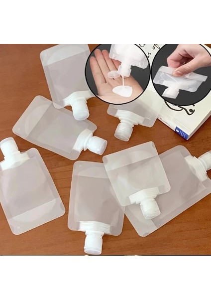 3 Adet 100ML Krem Şampuan Kabı Tekrar Kullanılabilir Set (5148)