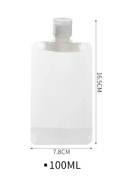 3 Adet 100ML Krem Şampuan Kabı Tekrar Kullanılabilir Set (5148) fırsatları