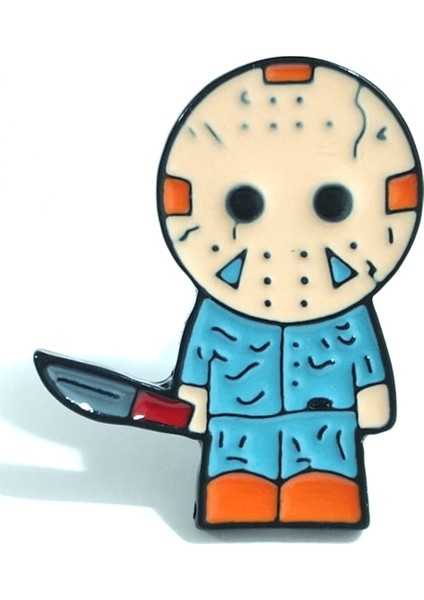 Jason Voorhees Rozet 13. Cuma Korku Filmi Halloween Rozet Hediye Cadılar Bayramı