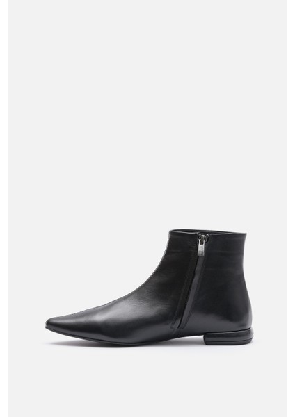 Bestyle Vıta Kadın Siyah %100 Gerçek Süet Deri Sivri Burun Bot fırsatları