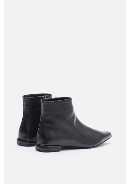 Bestyle Vıta Kadın Siyah %100 Gerçek Süet Deri Sivri Burun Bot indirimleri