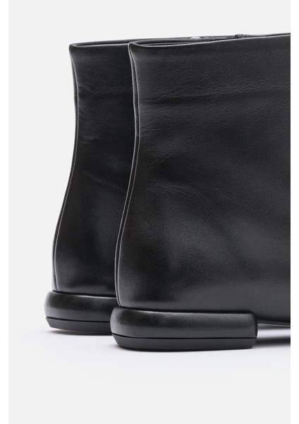 Bestyle Vıta Kadın Siyah %100 Gerçek Süet Deri Sivri Burun Bot