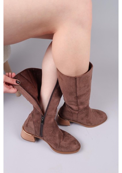Faye Süet Yarım Çizme Kahverengi fırsatları