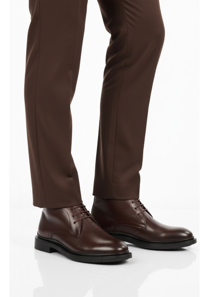 Kahverengi Bağcıklı Hakiki Deri Erkek Bot AG1188-1013 M