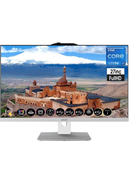 Msı Modern AM272P 12M-1251XTR Intel Core I7-1255U 32GB 512GB SSD Freedos 27" Fhd All In One Bilgisayar Asberteknoloji