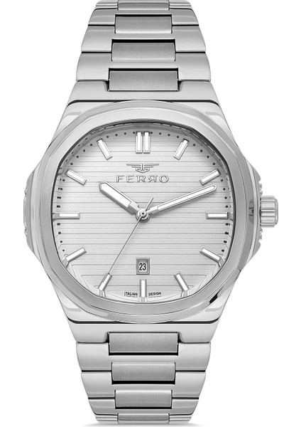 Gümüş Çelik Kordon Erkek Kol Saati LF11514AWT-A