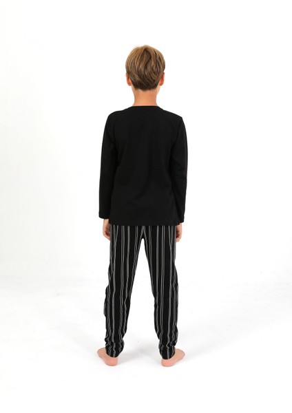 Erkek Çocuk Uzun Kollu %100 Pamuklu Cepli Pijama Takımı Drift fiyatları