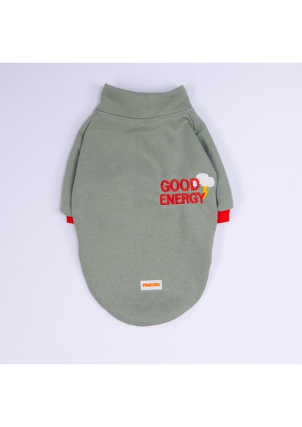 Yeşil Seattle Storm Good Energy Nakışlı Köpek Sweati Köpek Kıyafeti Kedi Kıyafeti indirimleri