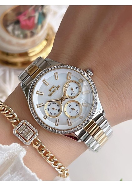 Yeni Sezon Elite Model 50 mt Suya Dayanıklı Bileklik Hediyeli Kadın Kol Saati VS.BLKT.0626