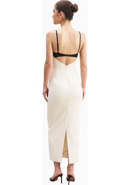 Tailored Bustier Maxi Dress Korse Detaylı Kadın Elbise modelleri