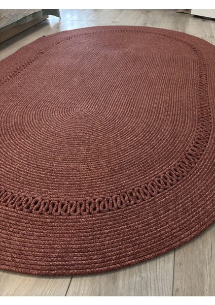 Lotus Jüt Hasırlı El Örgüsü Kilim – Doğal Dokulu, Oval Formlu Dekoratif Tasarım indirimleri