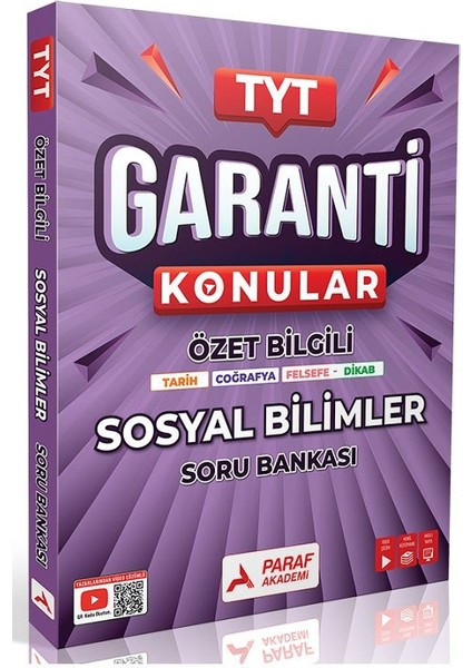 Paraf 2026 Yks Tyt Sosyal Bilimler Garanti Konular Soru Bankası