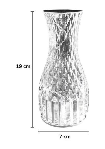 Sürahi Model USB Şarjlı Kumandalı 16 Farklı Işık Modlu Masa Üstü Kristal Akrilik Lamba LED (5148) indirimleri