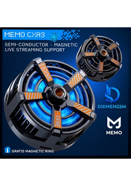 ❄️ Subzero HD20 Telefon Buz Soğutucu Fan | Hızlı Soğutma & LED Isı Göstergeli Tasarım